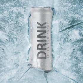 دانلود فایل بسیار زیبای نوشیدنی در یخ به صورت لایه باز مخصوص فتوشاپ